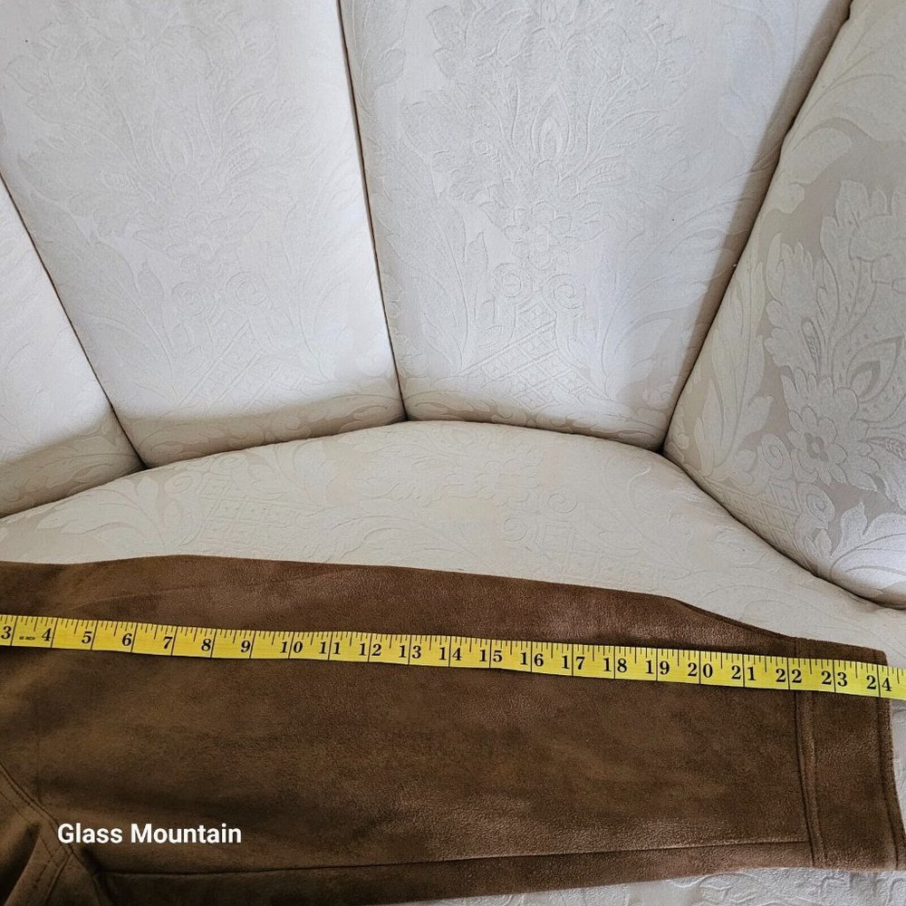 SOLD - Emporio Collection Vintage Men's XL Lined Suede Jacket with Zip Closure - Picture 13 of 14